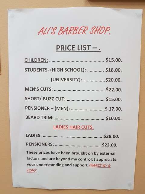 Photo: Ali's Barber Shop